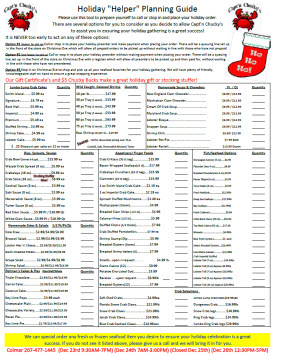 holiday planning guide
