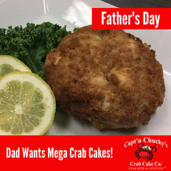 fathers day mega crab cake